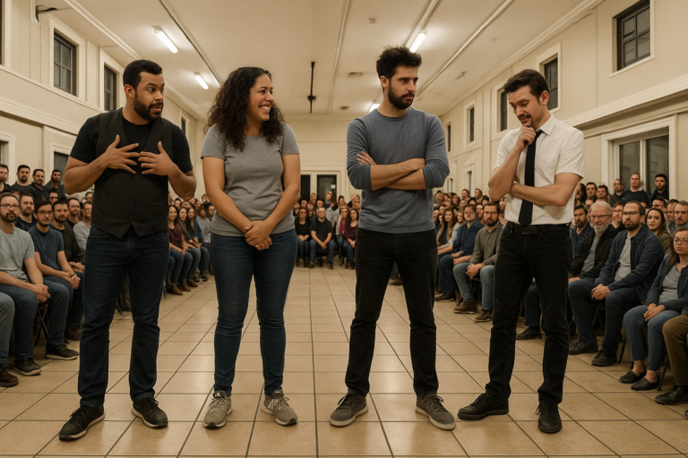Northwest Indiana Improv Team on stage